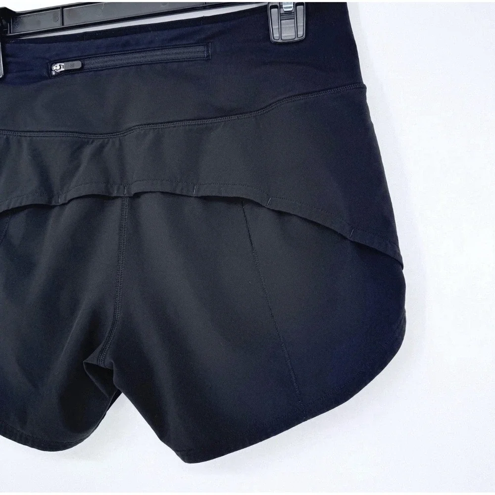 Lululemon Speed Up Shorts Sz 4 Black 4